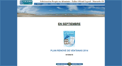 Desktop Screenshot of carpinteriametalicallamas.es